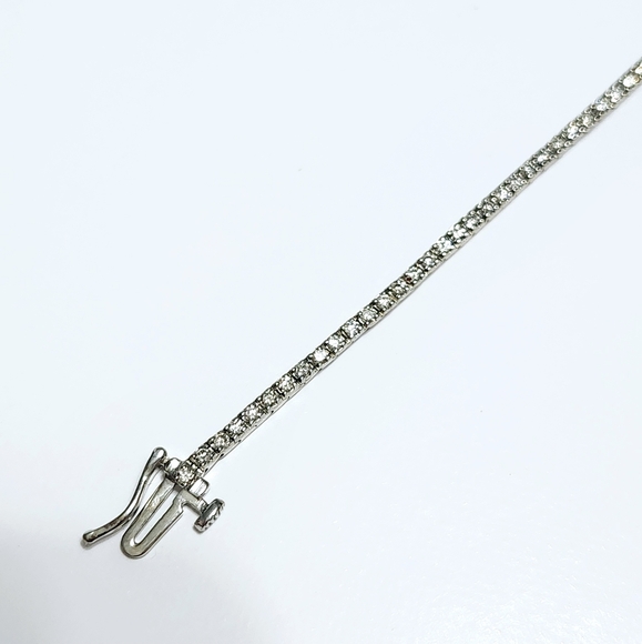 1.00 ct Diamond 10K Gold Bracelet Certificate - Picture 7 of 17